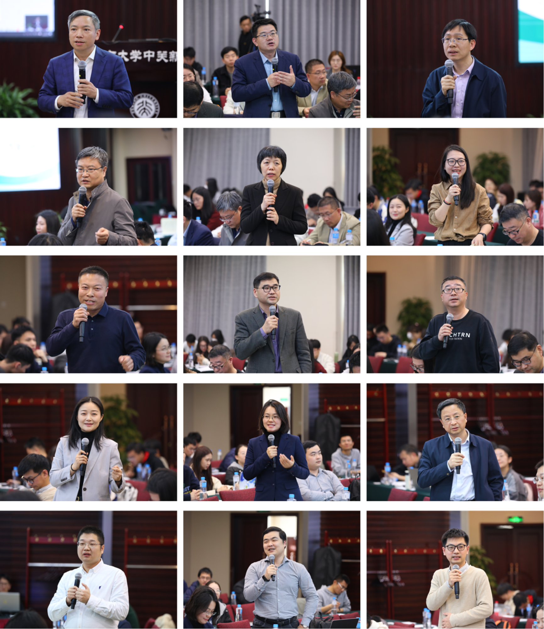 A collage of a person holding a microphone
Description automatically generated